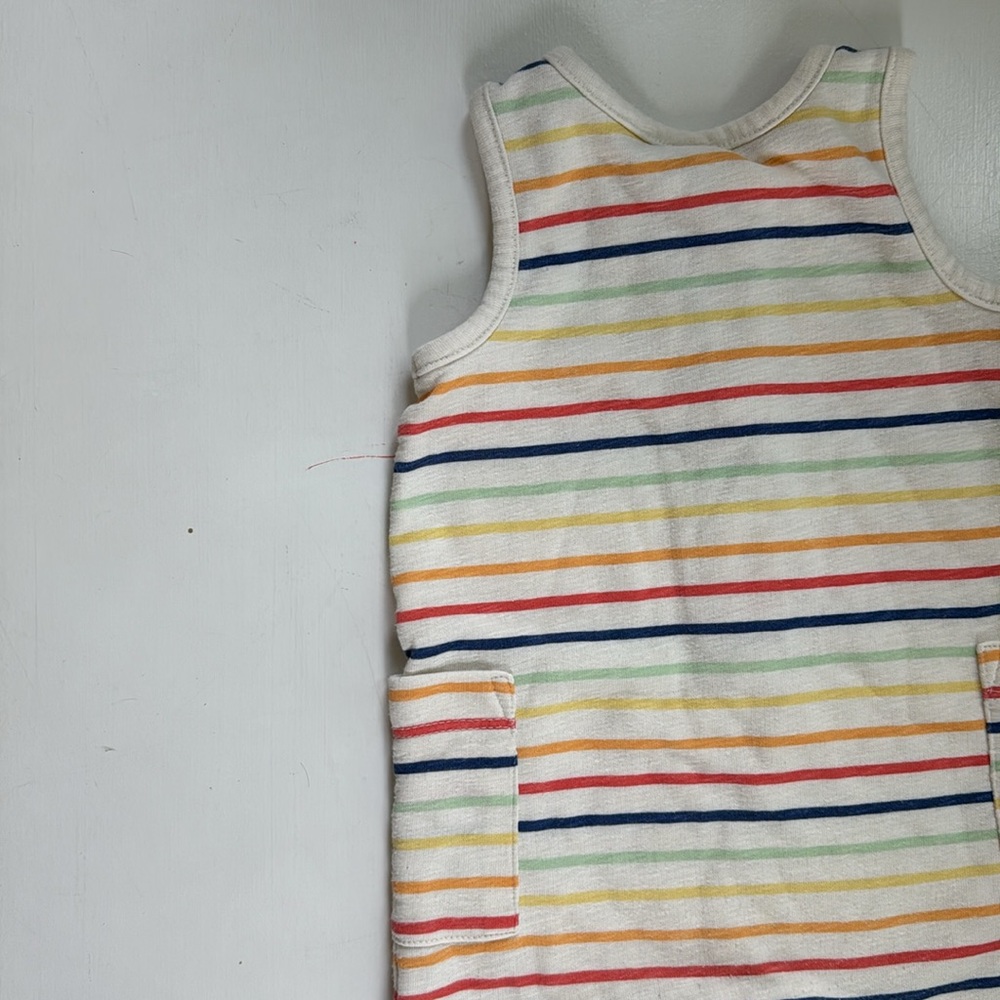 Old Navy Colorful Striped Sleeveless Romper | 6-12M - Picture 6 of 7